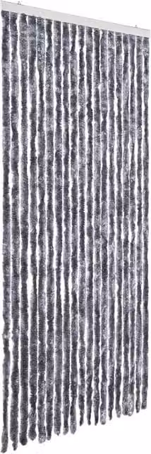 Berkfield Home Silver Chenille Insect Curtain, W: 56 cm, H: 185 cm
