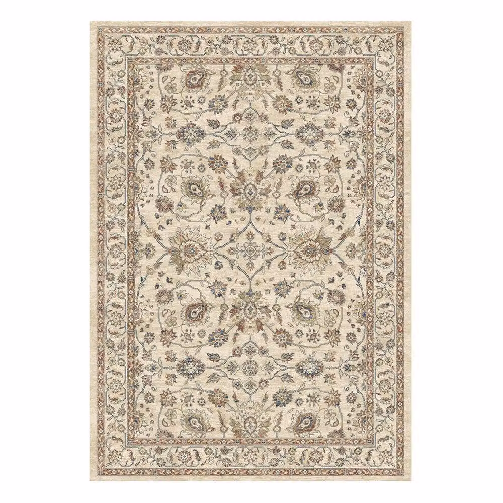 The Rug Shop UK Cream Traditional Floral Machine Made Border Rug, W: 240 cm, D: 340 cm – 2