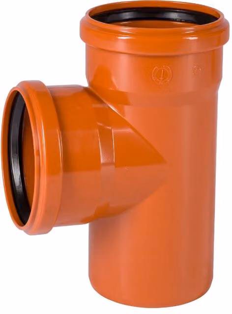 PBSL Group Orange Drainage Junction Double Socket 87.5 Degree 110mm