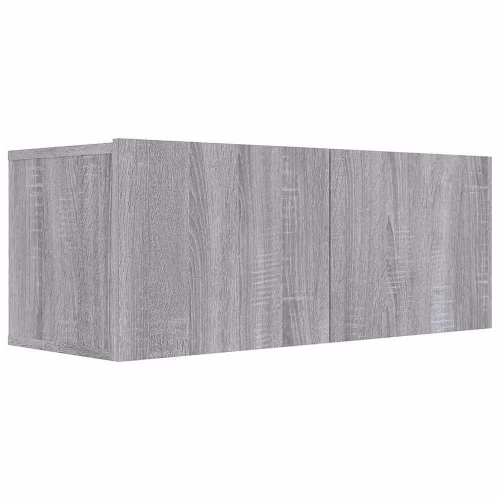 Berkfield Home Grey Sonoma TV Cabinet in Engineered Wood W/D/H: 80 x 30 x 30 cm – 2