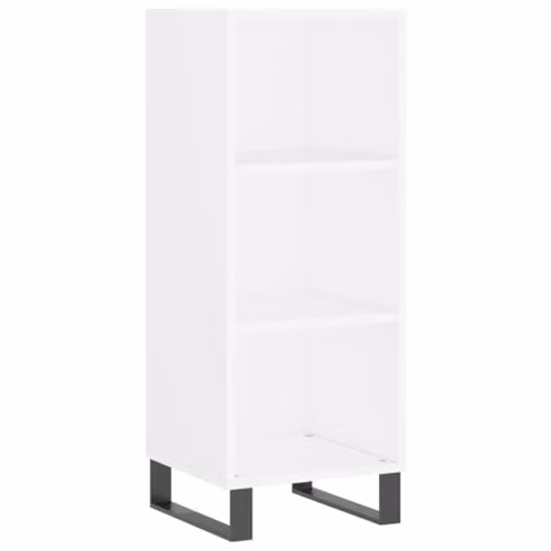 vidaXL Modern White Sideboard in Engineered Wood W/D/H: 34.5 x 32.5 x 90 cm – 1