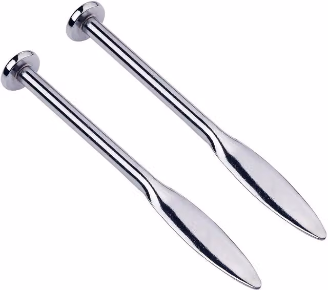 Saber Line Pins in Silver, Pack of 2, Length: 16 cm