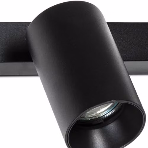 Netlighting Stan Adjustable Wall and Ceiling Lamp in Black with 2x GU10 Metal Design – 4