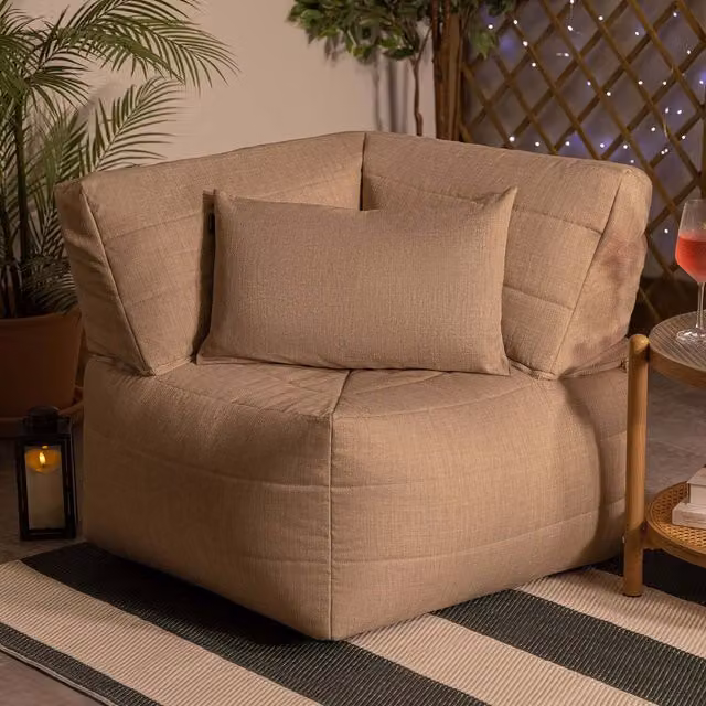 ICON Noa Corner Outdoor Woven Sofa in Natural