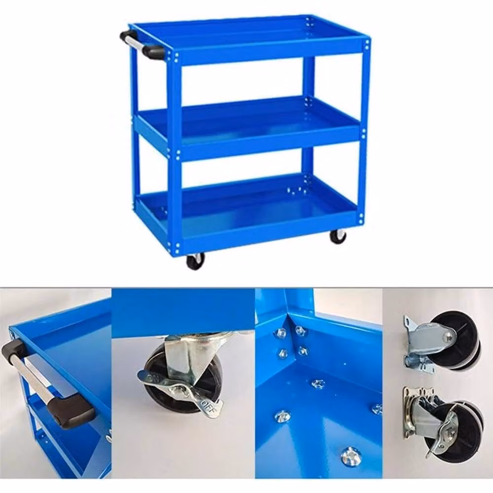 FORGEVIO Heavy Duty Tool Storage Garage Trolley in Blue – 2