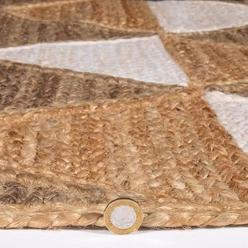 Naturelle Prestbury Natural Geo Handbraided Jute Rug, Beige, W: 120 cm, D: 170 cm – 4