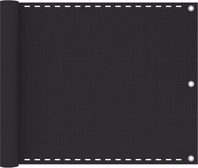 Berkfield Home HDPE Balcony Screen, Anthracite Black, W: 75 cm, L: 400 cm – 1
