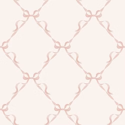 Holden Decor Storybook Tied with a Bow Kids Wallpaper in Pink