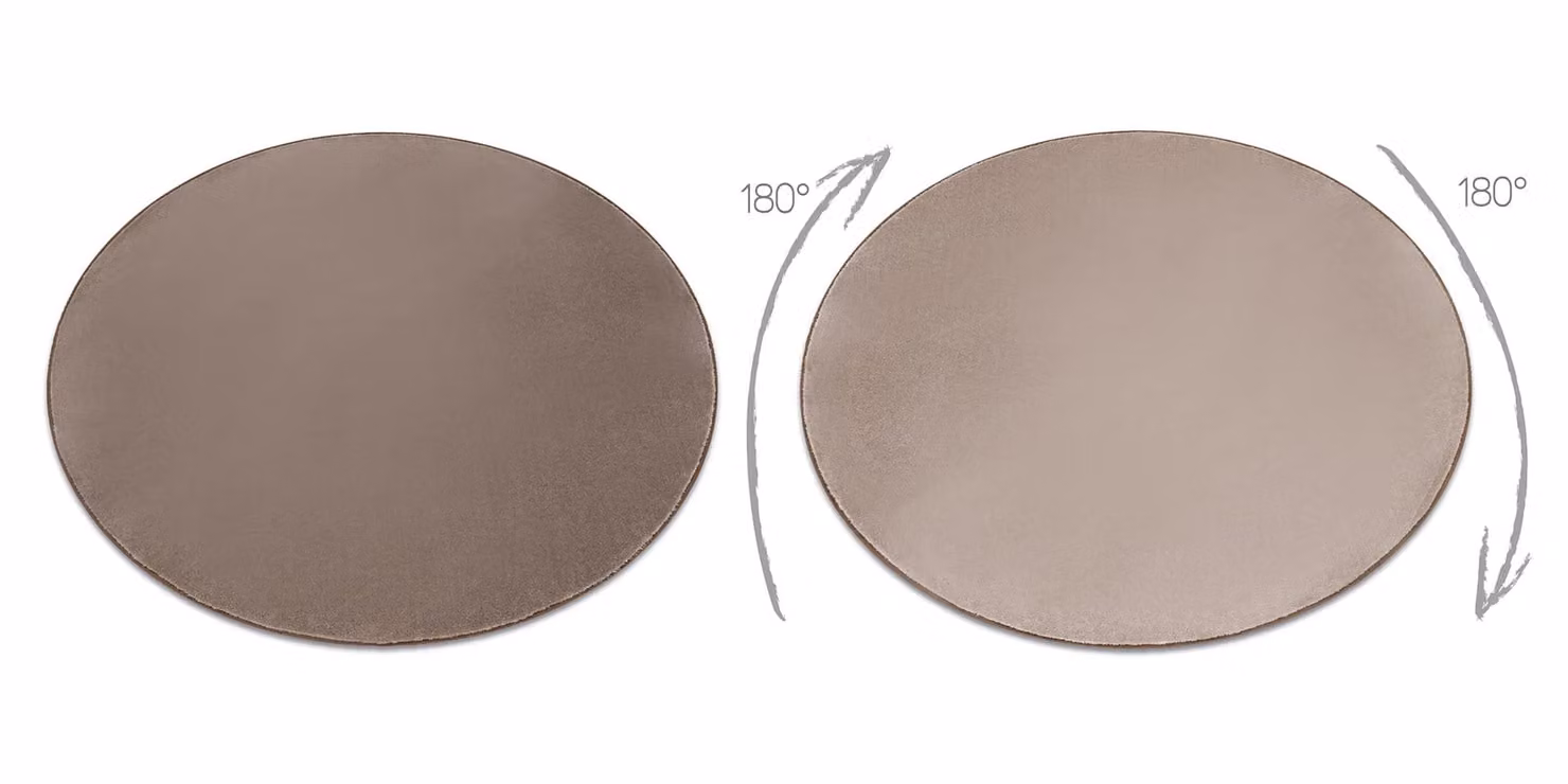 RugsX Round Seduction Rug in Grey, Diameter: 170 cm – 2