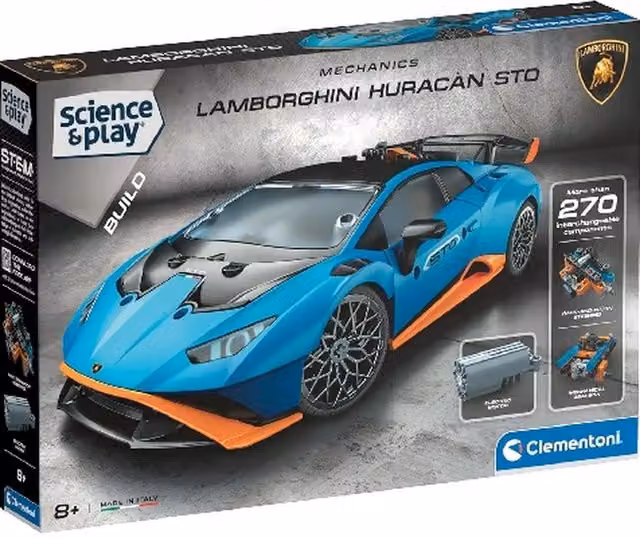 Clementoni Science and Play Lamborghini Motor Vehicle Building Set, Blue