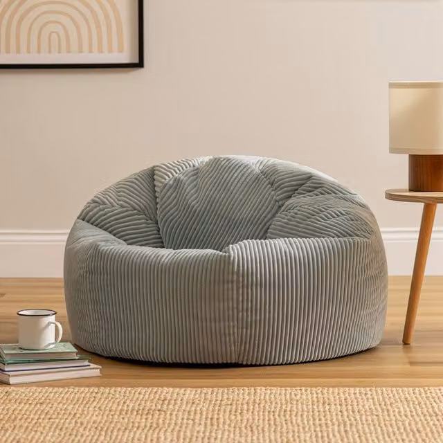 ICON Classic Cord Bean Bag in Blue
