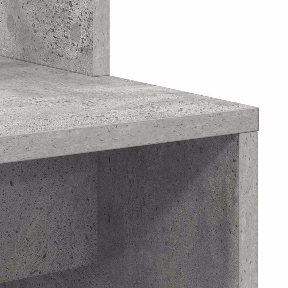 Berkfield Home Modern Concrete Grey Computer Desk in Engineered Wood – 5