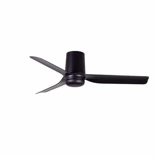 Faro Barcelona Mini Punt Tub Small Black DC Ceiling Fan with Remote Control and Timer