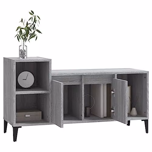 vidaXL Modern TV Cabinet in Grey Sonoma Finish – 3