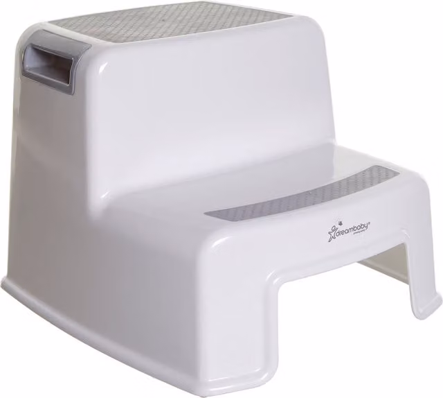Dreambaby 2 Height 2 Up Step Stool in Silver