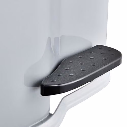 Keeeper Gunnar Pedal Bin with 2 Waste Compartments, 7 Litre + 15 Litre, Silver – 3