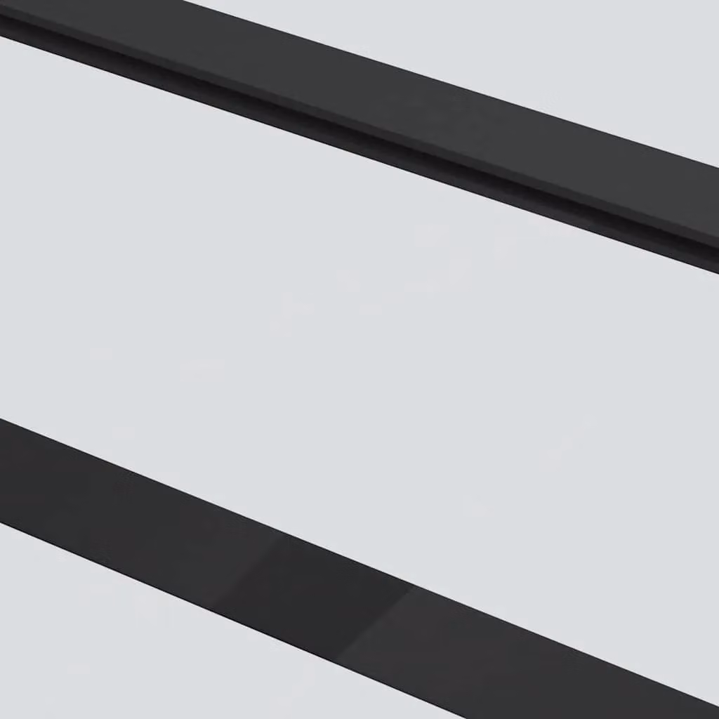 Berkfield Home Modern Sliding Door with Hardware Set in Black, ESG Glass and Aluminium, W: 102 cm, H: 205 cm – 4