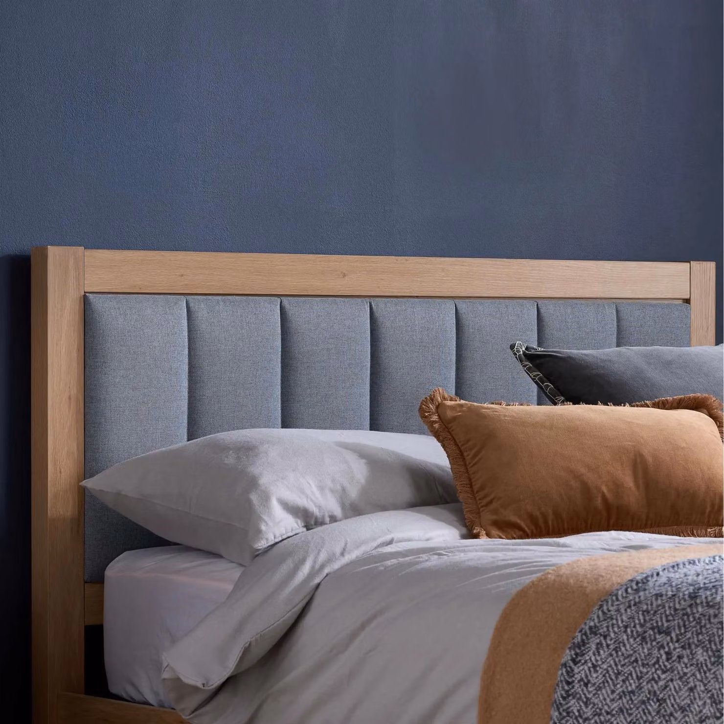 Birlea Belmont Grey and Oak Wooden Ottoman Bed Frame, W/D/H: 140 x 200 x 42 cm – 2