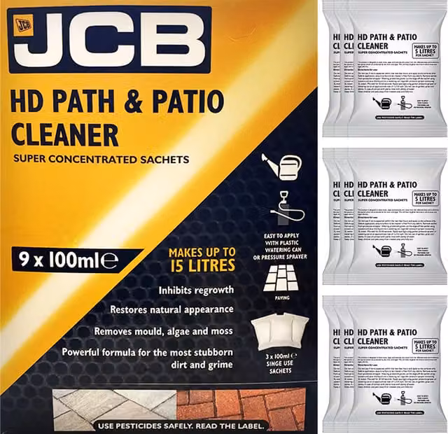 JCB Path Patio Super Concentrate White 9 x 100ml