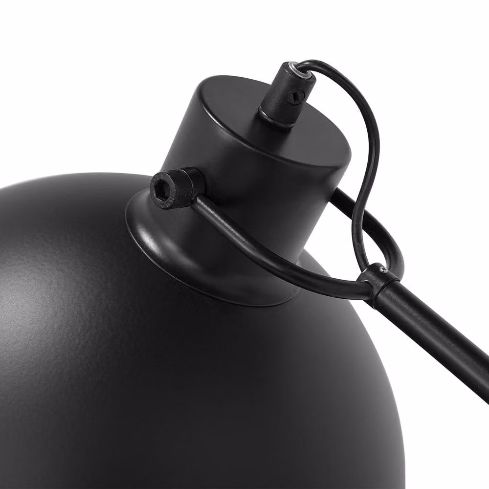 Wyld and Coco Black Metal Industrial Adjustable Floor Lamp, Height: 155 cm – 4