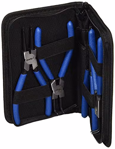 Bluespot Tools 4 Piece Circlip Pliers Set in Blue, Chrome Vanadium Steel