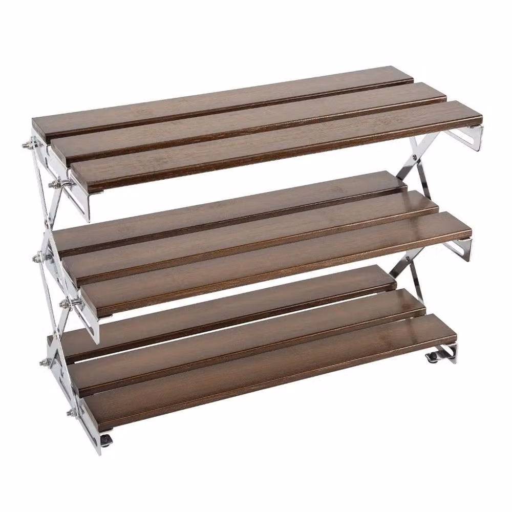 ERGOVEXA Bamboo Desktop Storage Shelf for Home Office, Brown, W: 18 cm, D: 40 cm, H: 35 cm – 3