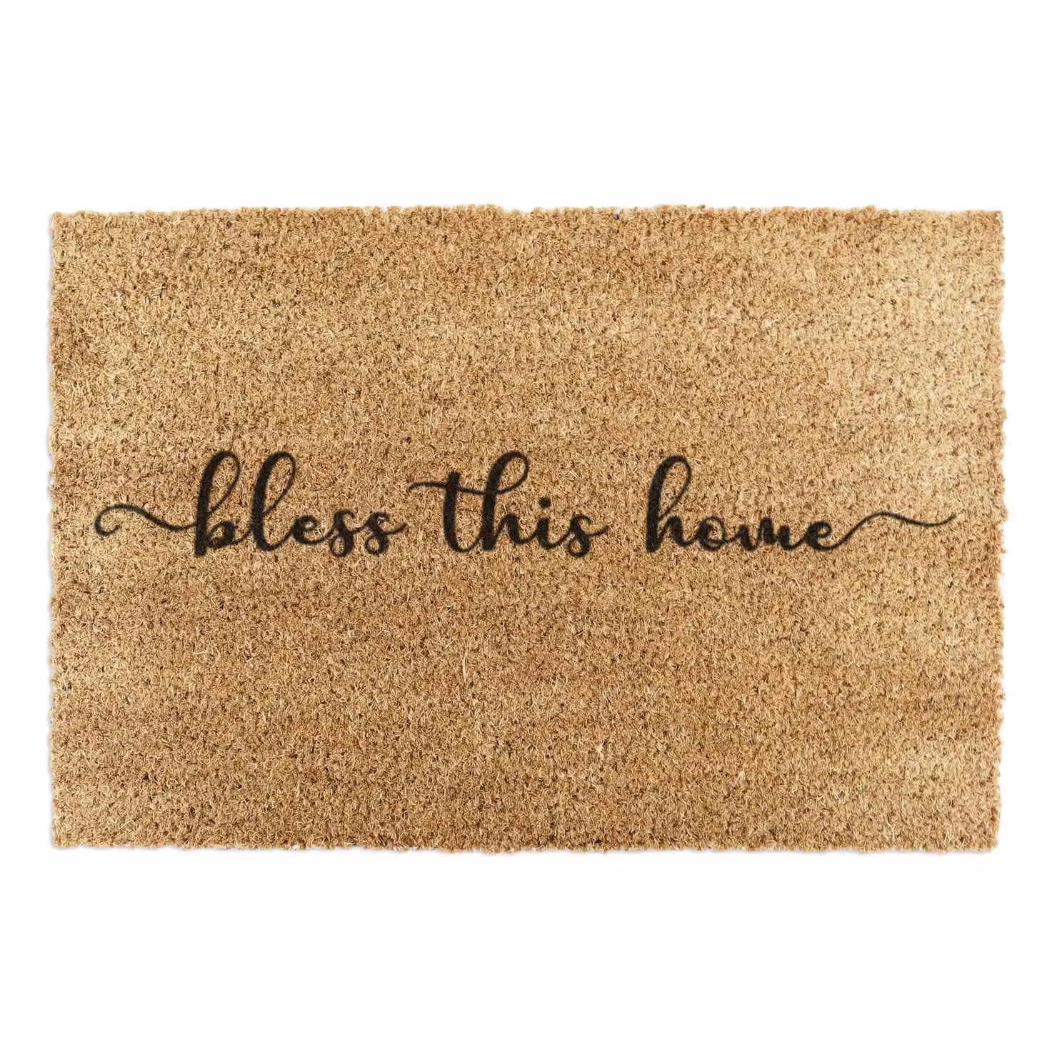 Artsy Mats Bless This Home Doormat in Brown, W/D: 90 x 60 cm – 2