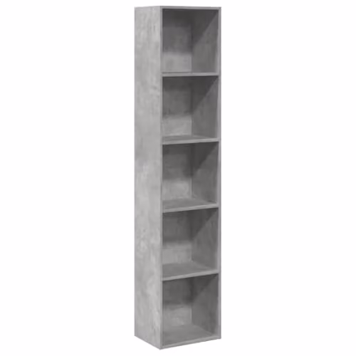 vidaXL Industrial Bookcase in Grey, W/D/H: 40 x 30 x 189 cm