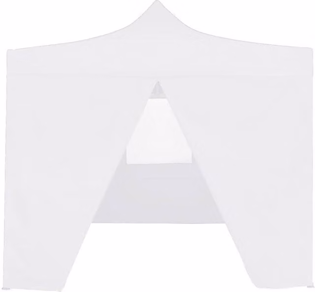 Berkfield Home Professional Folding Party Tent with 4 Sidewalls and Windows, White Steel and PVC, W: 3 x D: 3 m
