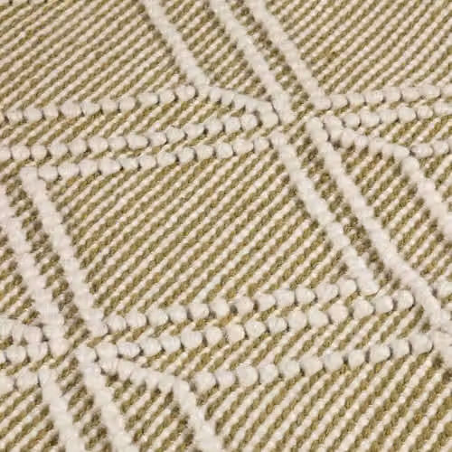 Esselle Blenheim Woven Diamond Rug in Green, W/D: 120 x 170 cm – 2