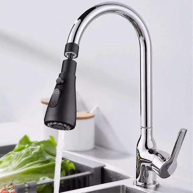 EONLION Black Pull Out Kitchen Tap Spray Head Replacement – 1