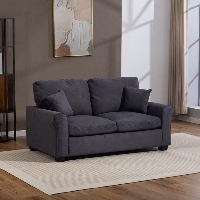 Artemis Home Lewiston Modern Fabric Pull Out Sofabed in Grey