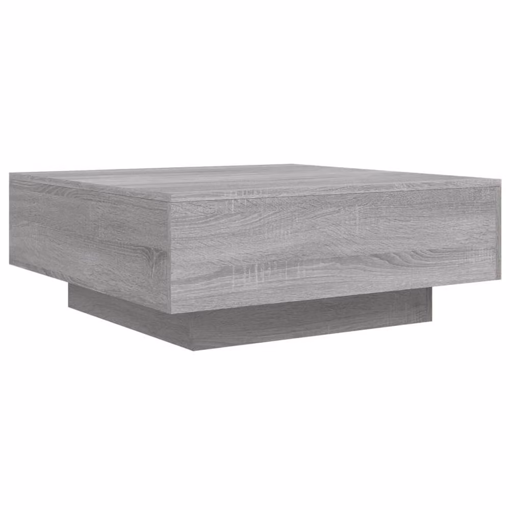Berkfield Home Modern Square Coffee Table in Grey Sonoma, W/D/H: 80 x 80 x 31 cm – 2