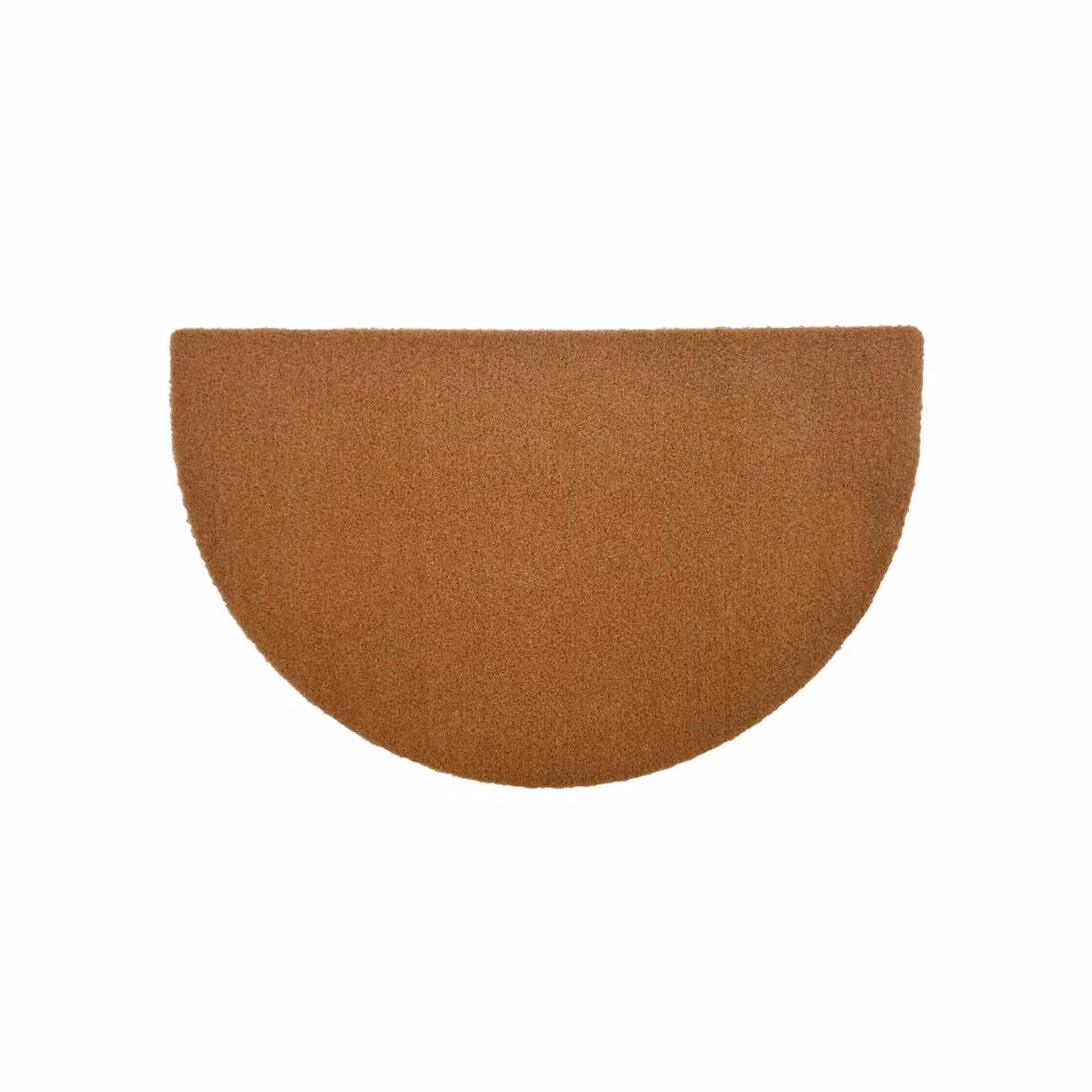 Nicoman Brown Semicircular Coir and PVC Non-Slip Outdoor Doormat, W/D: 70 x 44 cm – 4