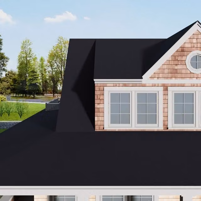 Livingandhome Fiberglass Asphalt Roofing Shingle Roll, Black