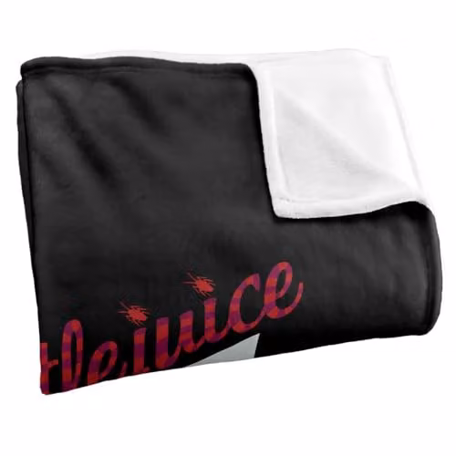 LOGOVISION Beetlejuice The Vows Super Soft Silky Touch Fleece Throw Blanket, Multicolour, W: 91.44 cm x D: 91.44 cm x H: 147 cm – 2
