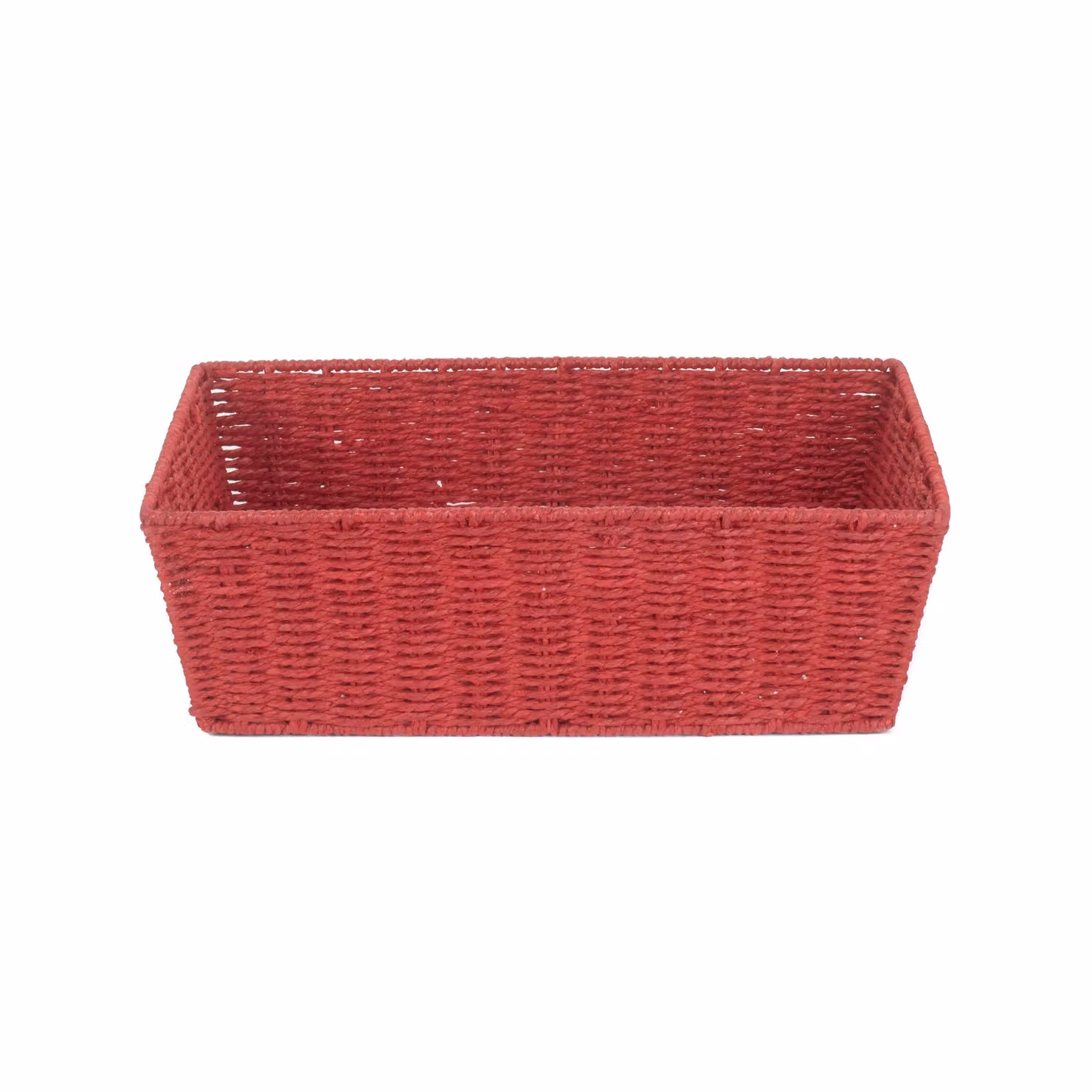 Red Hamper Red Paper Rope Tray, Red, Diameter: 14 cm – 2