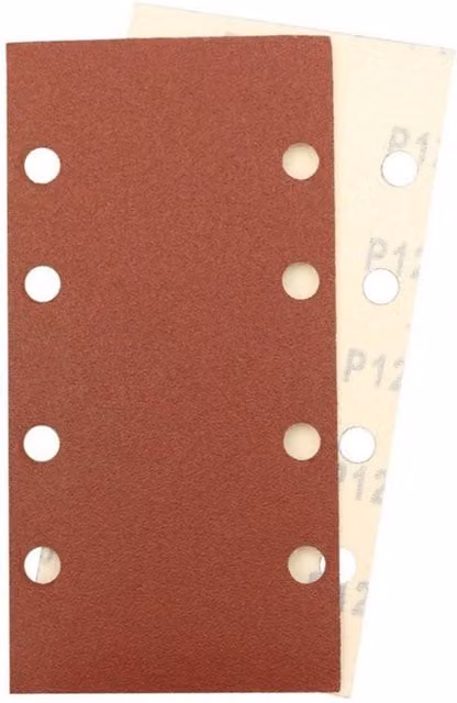 Abracs Universal Hook and Loop Orbital Sander Sheets, Brown, Pack of 10, Diameter: 120 mm – 1