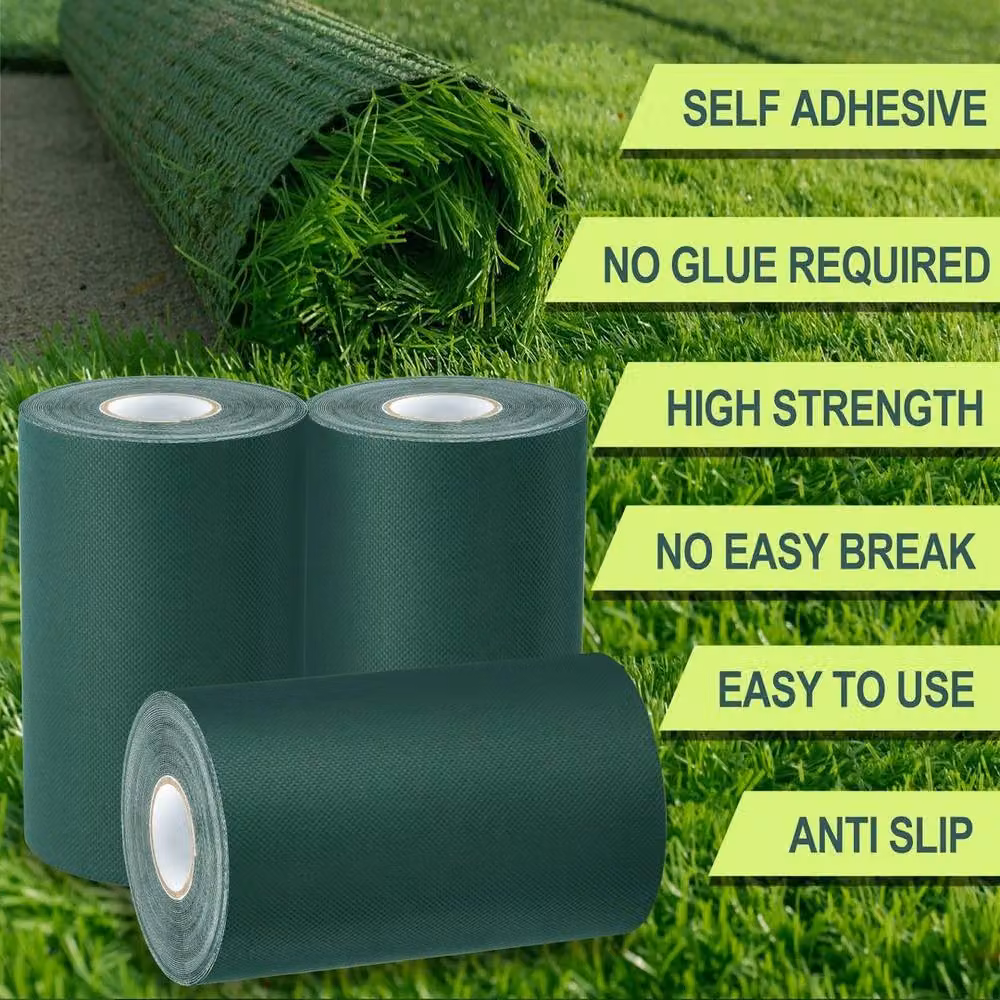 FLAVORA Green Self-Adhesive Waterproof Artificial Grass, W: 100 cm, D: 15 cm – 2