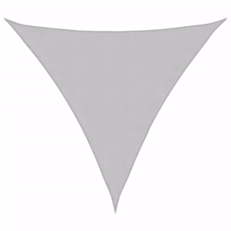 Berkfield Home Square Sun Shade Sail in Light Grey, 100% Polyester, W x D: 3 x 3 m
