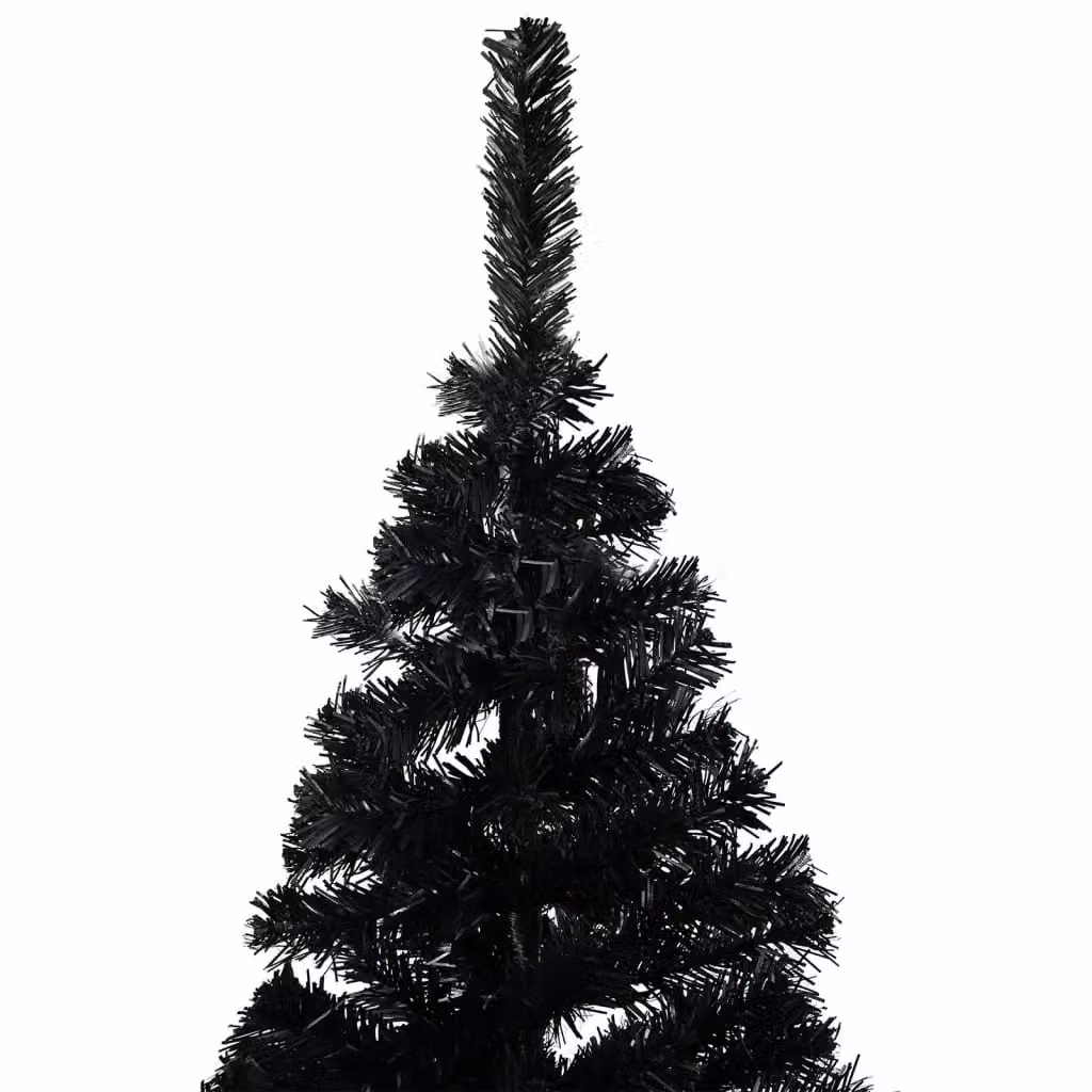Berkfield Home Artificial Pre-lit Christmas Tree with Ball Set, Black, Height: 150 cm – 2