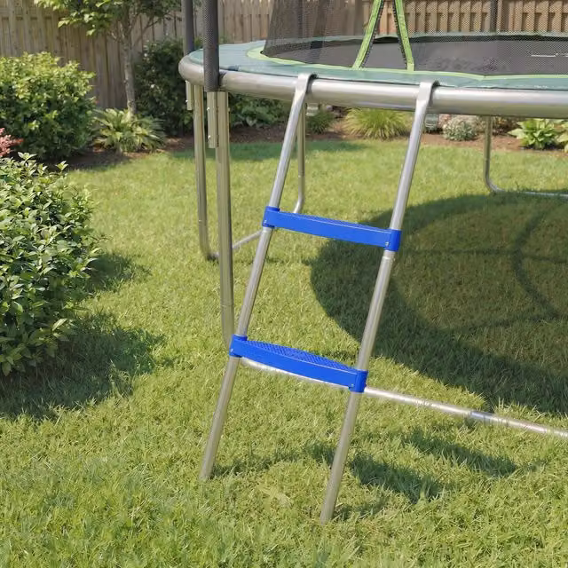SPORTNOW Trampoline Ladder with Horizontal Wide Steps, Blue
