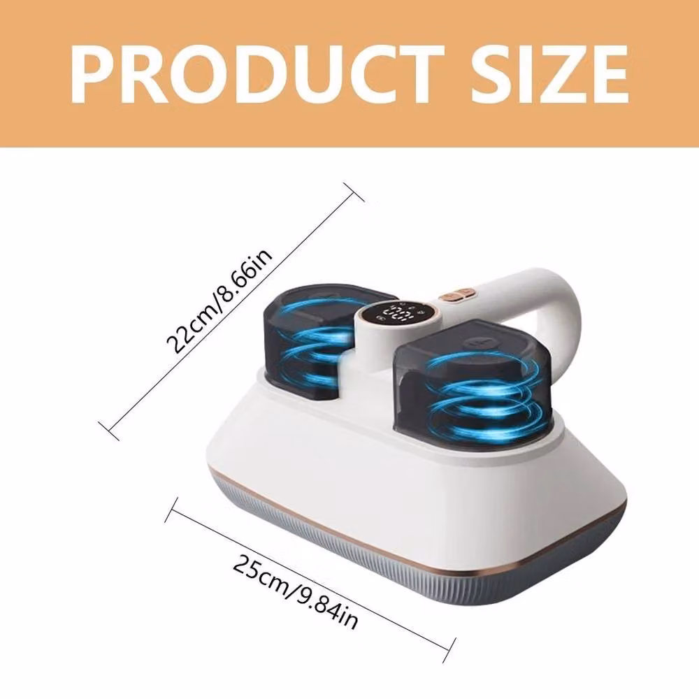 Kelvenix Handheld Mattress Vacuum Cleaner with UV-C Light and Tapping Vibration in White – 2