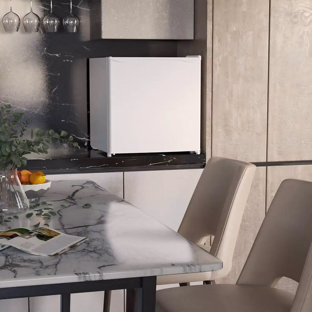 STILVORA 46L Table Top Mini Fridge with Reversible Door in Beige – 2