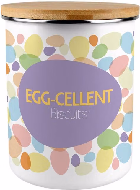 Purely Home Multicoloured Enamel Biscuit Tin