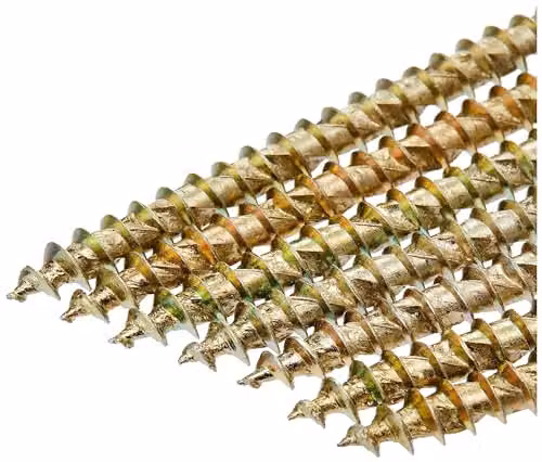 Forgefix Yellow Galvanised Torx Wood Screws, 100 Pack, Diameter: 5.0 mm, Length: 100 mm – 3