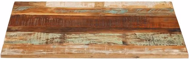 Berkfield Home Rectangular Table Top in Multicolour Solid Reclaimed Wood, W: 70 cm, D: 80 cm, H: 1.5 cm – 1