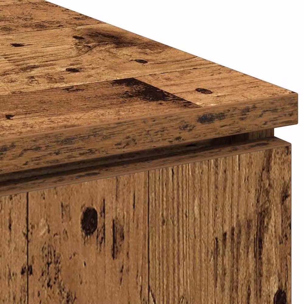 Berkfield Home Rustic Old Wood TV Cabinet in Brown, W/D/H: 100 x 38 x 49 cm – 6