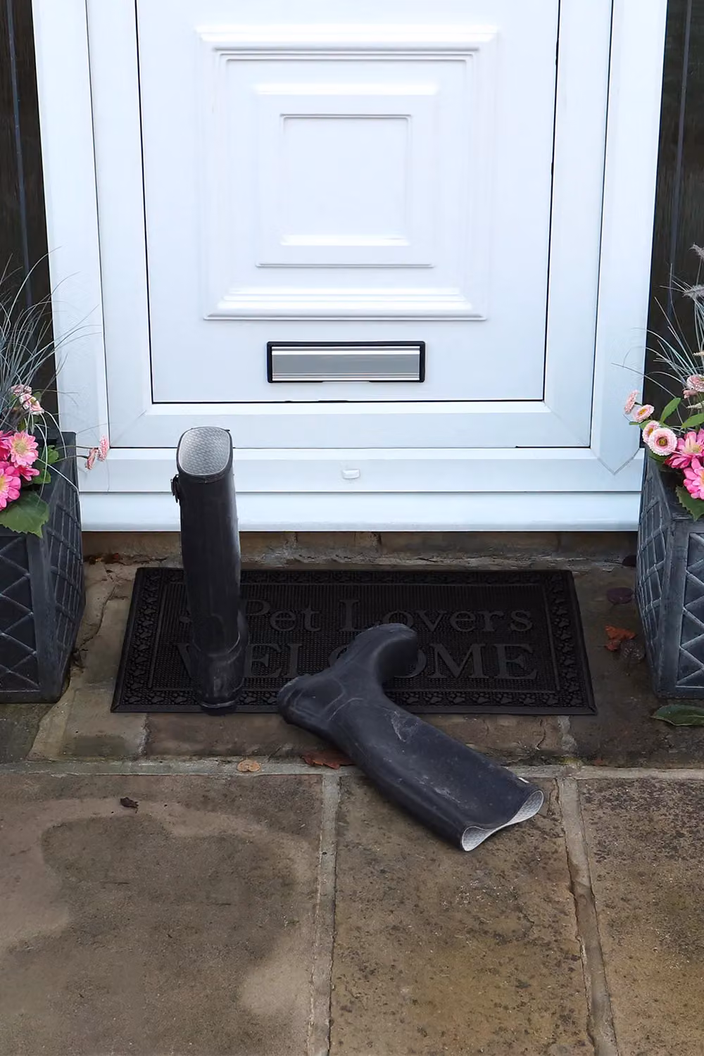 JVL Fauna Lovers Animal Graphic Rubber Pin Doormat, Black, W: 40 cm, D: 70 cm – 2