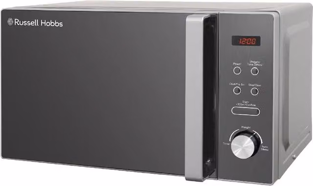 Russell Hobbs RHM2076 Digital Solo Microwave, 20 Litre, 800W, Silver – 1
